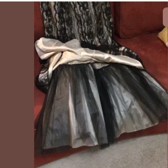 Stunning black and tie dress size 8 - Picture 9 of 9